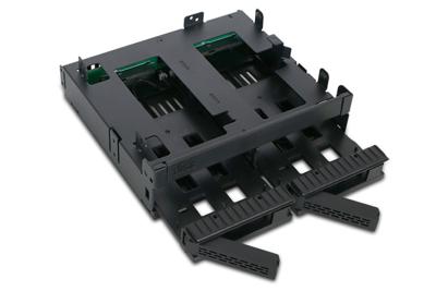Icy Dock MB732SPO-B 2x2,5 SATA mobile rack+ Ultra Slim ODD voor extern 5,25 - thumbnail