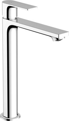 Hansgrohe Rebris E 1-gats highriser wastafelkraan 240 coolstart z. waste chroom 72583000