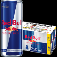 Red Bull Energy Regular 7+1 250ML bij Jumbo - thumbnail