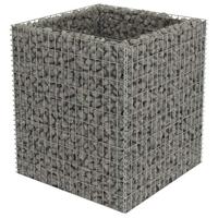 VidaXL Gabion plantenbak verhoogd 90x90x100 cm gegalvaniseerd staal - thumbnail