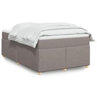 Boxspring met matras stof taupe 120x200 cm - thumbnail
