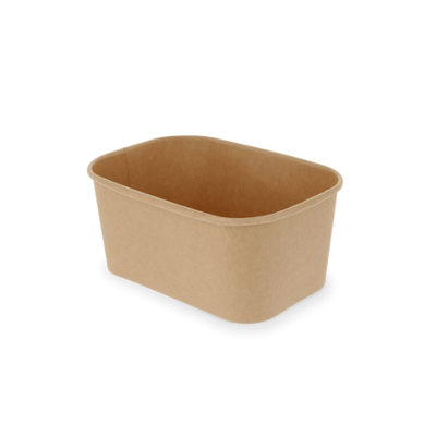 Maaltijdbak karton 1000ml Kraft