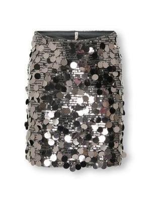 Kids ONLY winter rok meisjes - grijs - KogJadel - pailletten