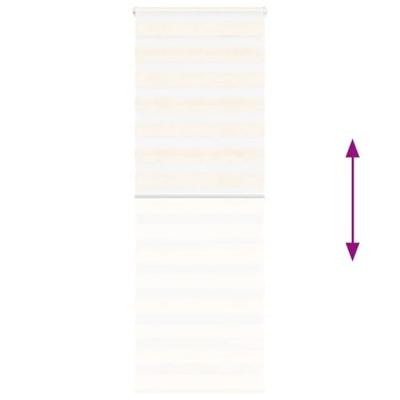 VidaXL Zebra rolgordijn 70x200 cm stofbreedte 65,9 cm marmerbeige