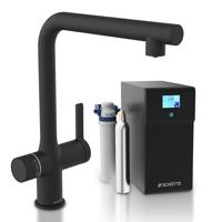 Schutte AQUASTAR PREMIUM spoelwater mengkraan | + Koel- en filtersysteem | Mat Zwart - 99960 - thumbnail