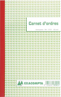 Exacompta bestellingen, ft 21 x 18 cm, tweetalig, tripli (50 x 3 vel)