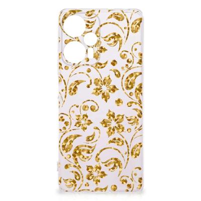 Xiaomi Poco F5 | TPU Case | Gouden Bloemen Xiaomi Poco F5 | TPU Case | Gouden Bloemen
