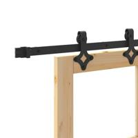 Schuifdeur ORKDAL Bruin 83 x 232 cm Hout en metaal - thumbnail