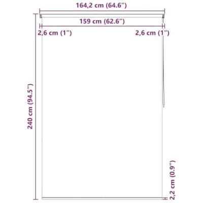 VidaXL Rolgordijn voor douche zeester 160x240 cm