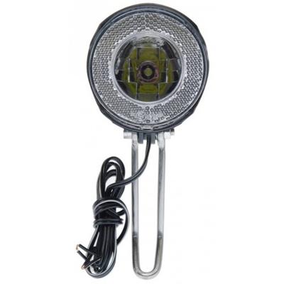 Simson Koplamp round naafdynamo 7 lux led zwart - thumbnail