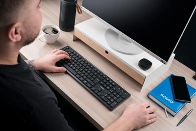 Savio KB-02 toetsenbord Thuis/Werk USB QWERTY Zwart