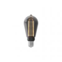 LED Glasfiber Rustic lamp 220-240V 3,5W 40lm 2000K ST64 Titanium E27 dimbaar Calex - Calex - thumbnail