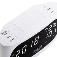 Adler AD 1186W wekker Digitale wekker Zwart, Wit - thumbnail