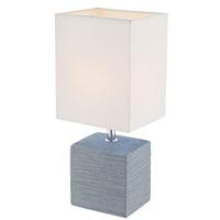 Globo Strakke tafellampGeri blauw met witte kap - 21676 - thumbnail