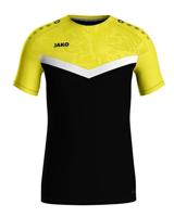 JAKO 6124K T-Shirt Iconic Kids - Zwart/Zachtgeel - 152 - thumbnail