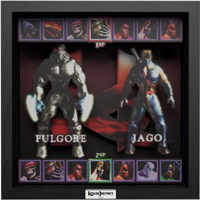 Pixel Frame - Killer Instinct - Fight On! (23cm x 23cm)