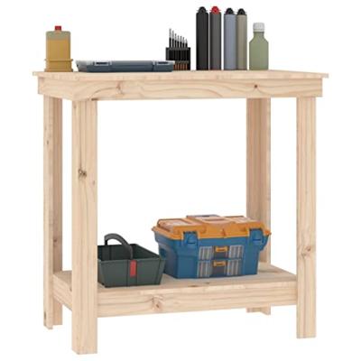 Werkbank 80x50x80 cm massief grenenhout - thumbnail