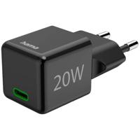 Hama Fast Charger USB-C PD/Qualcomm® Super-Mini Charger 20 W Oplader Zwart - thumbnail