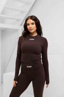 Unique The Label Nena Longsleeve Dames Donkerbruin - Maat S - Kleur: Donkerbruin | Soccerfanshop - thumbnail