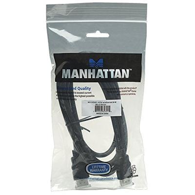 Manhattan 323215-CG HDMI-kabel HDMI Aansluitkabel HDMI-A-stekker, HDMI-A-stekker 2.00 m Zwart 4K UHD, Audio Return Channel (ARC)