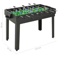 VidaXL Multispeeltafel 15-in-1 121x61x82 cm zwart - thumbnail