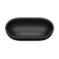 Keybudz Artisan Leren beschermhoes voor Apple AirPods Case, etui hoes, echt leer, hoofdtelefoon oortelefoon accessoires oplaadcase, zwart - thumbnail