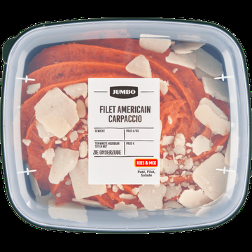 Jumbo Filet Americain Carpaccio 150 g Jumbo Filet Americain Carpaccio 150 g