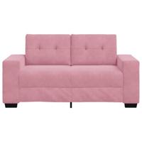 | Loveseat | met kussen Roze Fluweel - thumbnail