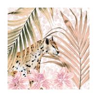 Duni servetten wild palms 24cm - thumbnail
