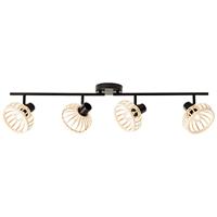 Brilliant Houten plafondlampNorah 4-lichts - 99740/76 - thumbnail