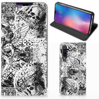 Mobiel BookCase Xiaomi Mi 9 Skulls Angel - thumbnail