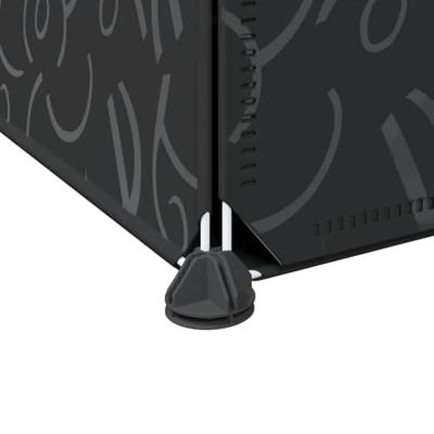 VidaXL Opbergmeubel met 20 vakken en ophangstangen polypropeen