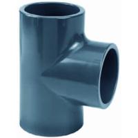 PVC T-Stück 10 stuks 90 ° met 3 zelfklevende mof 40 mm - thumbnail