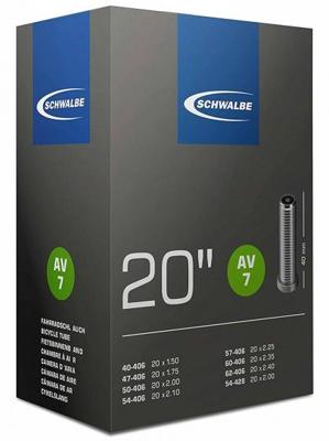 Schwalbe fiets binnenband 20 inch AV 7 Schwalbe fiets binnenband 20 inch AV 7