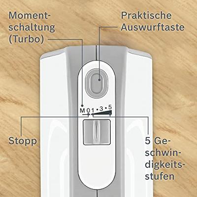 Bosch MFQ4075DE Handmixer 550W Zilver, Wit mixer - thumbnail