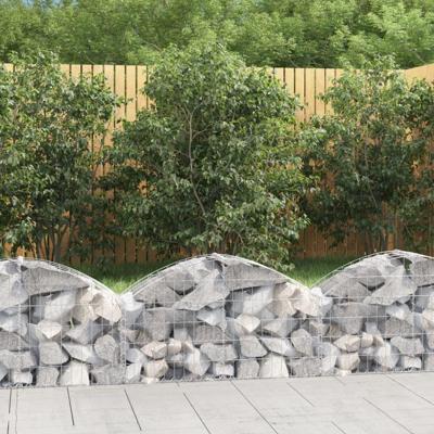 VidaXL Schanskorf gewelfd 100x30x40/60 cm gegalvaniseerd ijzer VidaXL Schanskorf gewelfd 100x30x40/60 cm gegalvaniseerd ijzer