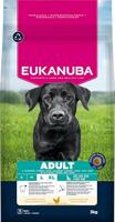Eukanuba Hondenvoer Droog met verse kip voor grote rassen, premium droogvoer voor volwassen honden, 3 kg - thumbnail