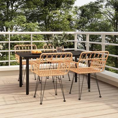 5-delige Tuinset poly rattan