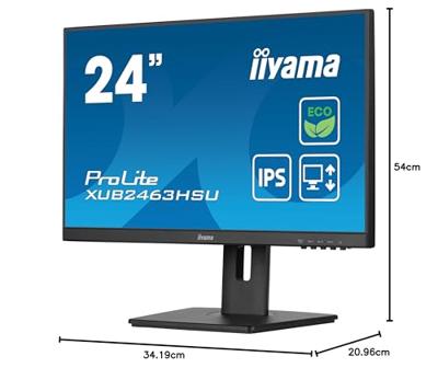 Iiyama ProLite XUB2463HSU-B1 24 Full HD ECO IPS Monitor - thumbnail