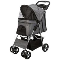TRIXIE HONDENBUGGY GRIJS 47X80X100 CM TOT 15 KG - thumbnail