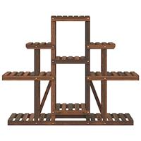 Bloemenstandaard 110x25x96 cm massief vurenhout - thumbnail