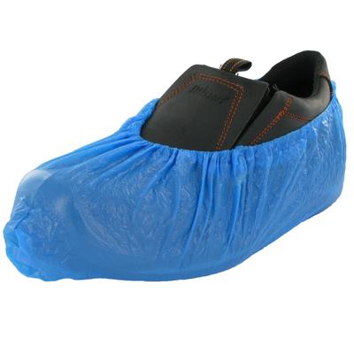 Schoenovertrek CMT 70mu geruwd maat 36-46 CPE blauw 50 stuks