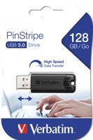 Verbatim Pin Stripe 3.0 USB-stick 128 GB Zwart 49319 USB-A 3.2 Gen 1 - thumbnail