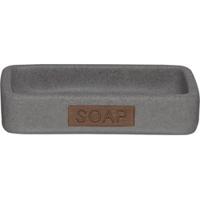 Zeepbakje Sealskin Pierra Polyresin 12,2 x 8,6 cm Grijs - thumbnail
