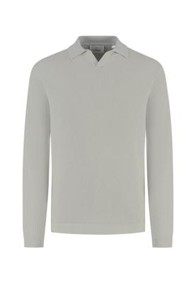 Dstrezzed Kostas Longsleeve Polo 405934 Poloshirts 831 Ghost Grey