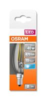 OSRAM HOMELIGHTING 4058075437142 LED-lamp Energielabel E (A - G) E14 Kaars 4 W = 40 W Neutraalwit (Ø x l) 35 mm x 100 mm 1 stuk(s) - thumbnail
