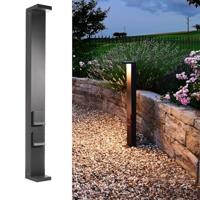 Deko Light 733070 Lerna 1000, 7,4 W, 3000/4000K, grau Staande LED-tuinlamp LED LED vast ingebouwd 7.4 W Grijs - thumbnail