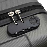 VidaXL Koffer met slot 3 pcs donkergrijs 50 x 31 x 78 cm abs kunststof - thumbnail
