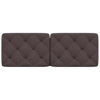 Hoofdbordkussen 120 cm stof donkerbruin