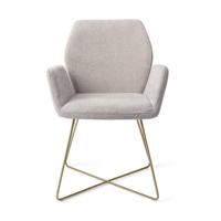 Jesper Home Eetkamerstoel 'Misaki' Cross Gold, kleur Pretty Plaster - thumbnail
